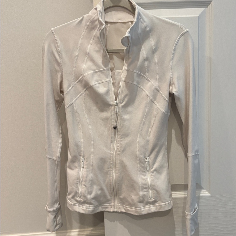 Lululemon Define White Zip-Up Jacket